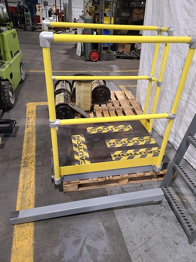 Used Gated Platform Ladder for Elevated Work Area