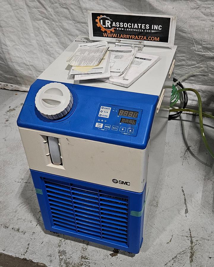 Used SMC HRS024-AF-20-BT THERMO CHILLER – 2.5 kW COOLING CAPACITY – 208-230V SINGLE PHASE – 2019 – MADE IN JAPAN – TESTED
