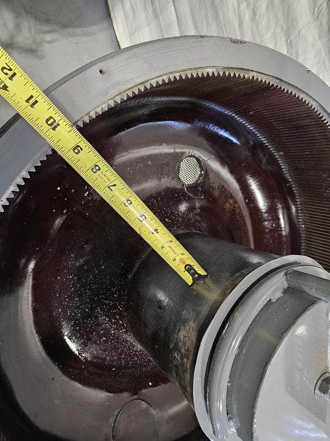 Used  Boulton FM-3-D Vibratory Finishing Machine 3 cubic foot Tumble Polish Deburr Metal