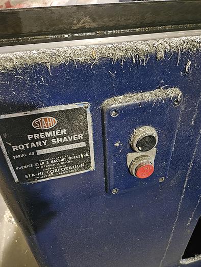 Used Premier Rotary Metal Shaver Machine by Sta-Hi Corp Skim Skive Metal Surface Metal Planer Miller