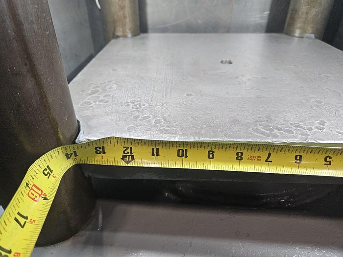 Used Clifton 200 Ton Hydraulic Hobbing Coining Press Metal Forming Brass Copper Steel Gold Silver 