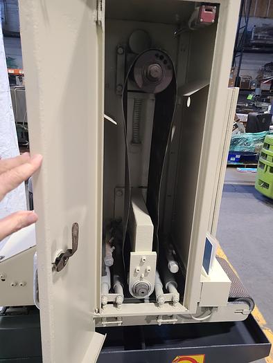 Used Timesavers Model 1111-11-0 Dry or Wet Conveyor 9" Belt Sander Mini Belt Semi Automatic