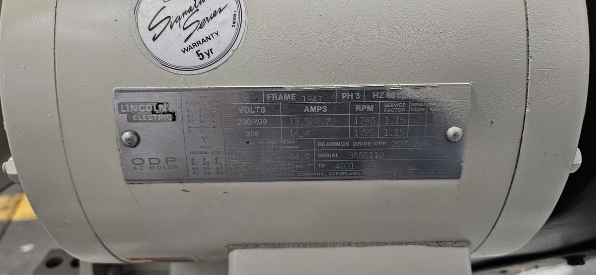 Used NELMOR G1012LS PLASTIC GRANULATOR – 5 HP - 10" x 14" FEED OPENING – 1/4" SCREEN – 230 VOLT 3 PHASE – TESTED & RUNNING