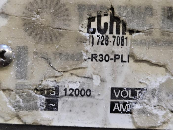 Used Technics 1200 Watt 480 Volt 15 Amp Triple In-Tank Immersion Electric Heater