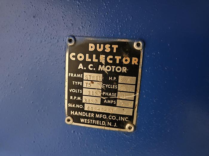 Refurbished Double Head Polishing Buffing Self Contained Machine with Dust Collector 220V 3450 RPM