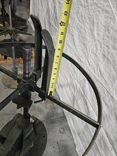 Used Littell 32 Inch Reel Payoff for feeding metal stock to power punch press