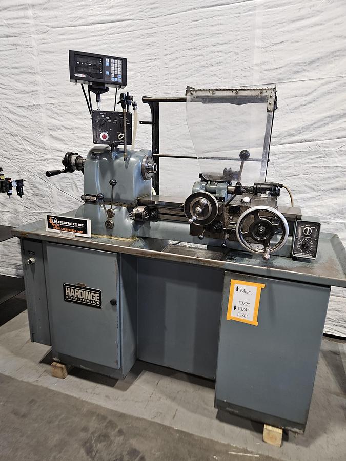 Used Hardinge HC Precision Lathe with Fagor DRO & Loaded with Tooling! – TESTED & in Excellent Condition!