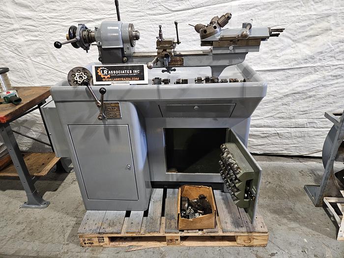 Used Wade American Made Dove Tail Turret Metal Lathe with Tooling RARE!