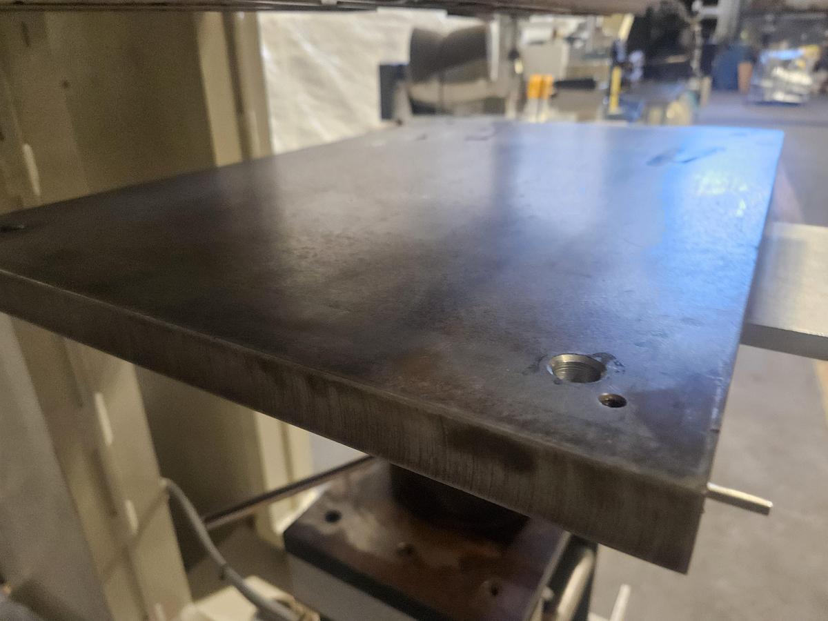 Used KF8500W LINEAR WEDGE AIR-OPERATED HOT STAMPING MACHINE PRESS... TESTED & RUNNING EXCELLENT 220V 1 Phase 