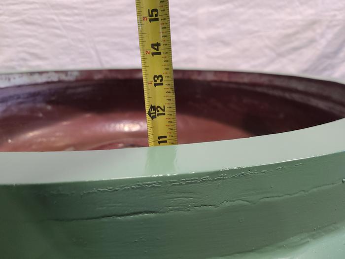 Used ALMCO 3 Cubic Ft Vibratory Finishing Machine Deburr Polish Automatic