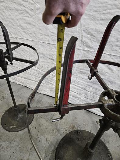 Used Littell 38 Inch Reel Payoff for feeding metal stock to power punch press