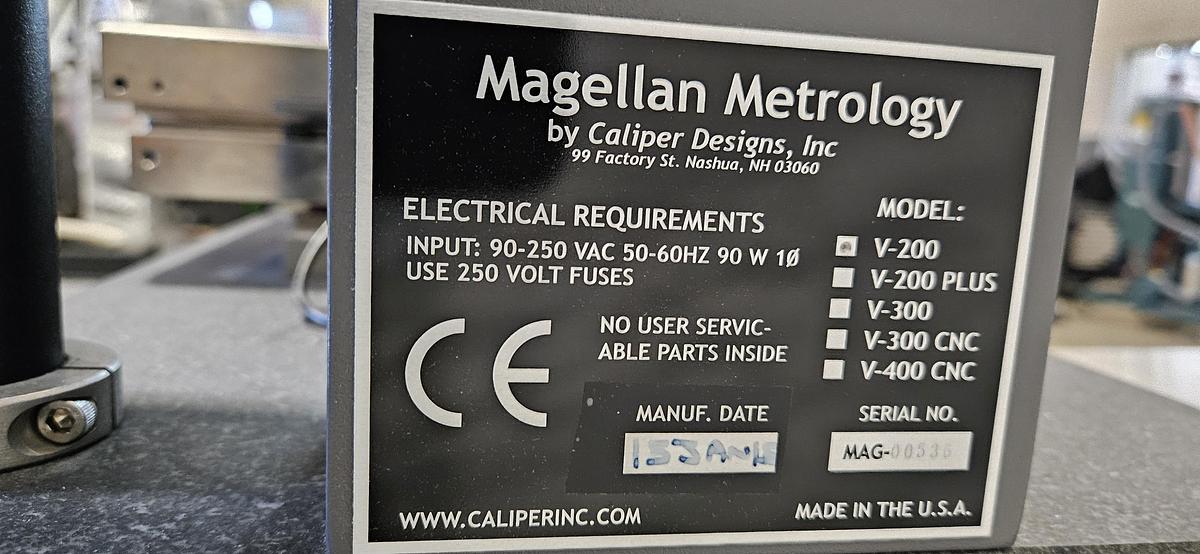 Used MAGELLAN V200 VIDEO MEASURING SYSTEM – 3-AXIS OPTICAL INSPECTION – VIDEO-WORKSHOP SOFTWARE – ORIGINAL DELL ALL-IN-ONE COMPUTER – MOTORIZED ZOOM – COMPLETE SYSTEM – TESTED & WORKING