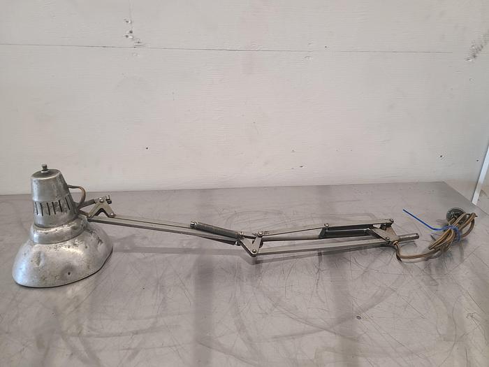 Used 28 Inch Work Light Industrial Steam Punk Lamp Machine Articulating 110V