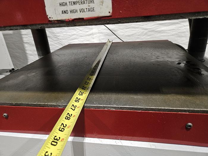 Used Wabash 100 Ton Hydraulic Press Model# 100-2424-STMAC with Heated Platens Molding & Laminating 