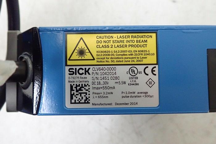 Used SICK CLV640-0000 1042014 Barcode Scanner Module