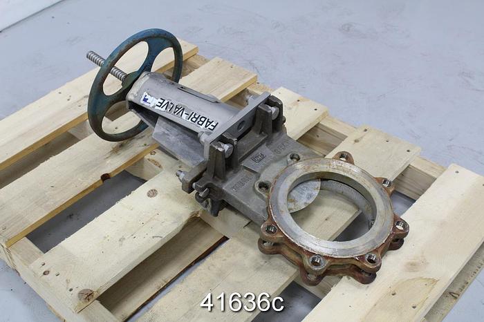 Used Fabri-Valve 6" Hand Operated Knife Gate #41636