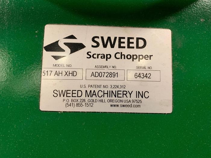 Used SWEED MODEL 517 AH XHD WIRE CHOPPER