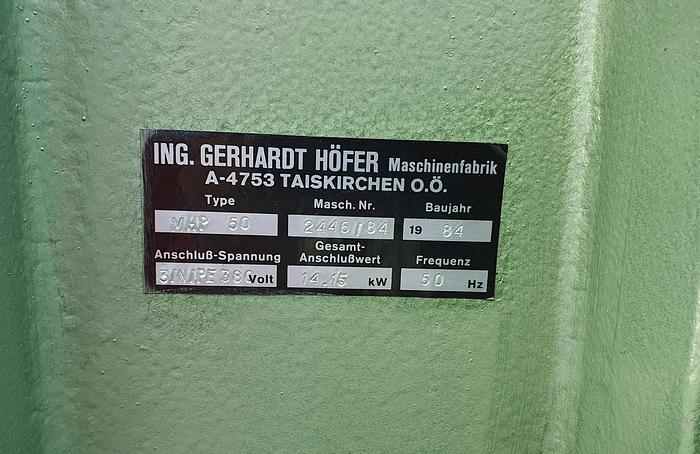 Used 1984 Höfer Austria Höfer solid wood moulding and veneer press MHP 50