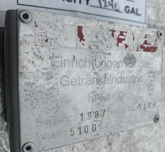 Used Tank, 1,250 Gallon, S/st, Jkt, DT/CB, Insul #S743883