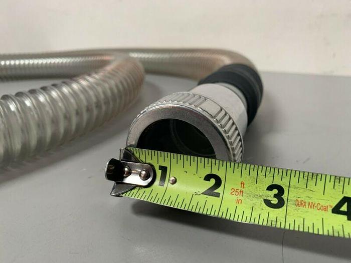 Used TigerFlex WE 15 Flexible Handling Hose 115" w/ 1.5" & 2" Compression Fittings