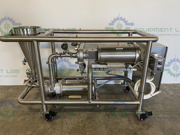 Used Fristam Powder Mixer/Emulsion Skid FS-3522 High Shear Emulsifier & FZX2100 Pump