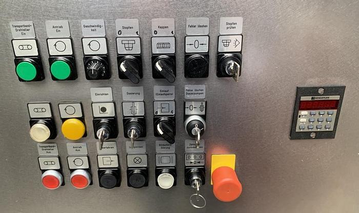 Used J 14607 D - Liquid Filler / Dropper Inserter / Screw Capper BAUSCH + STRÖBEL KSF 3020