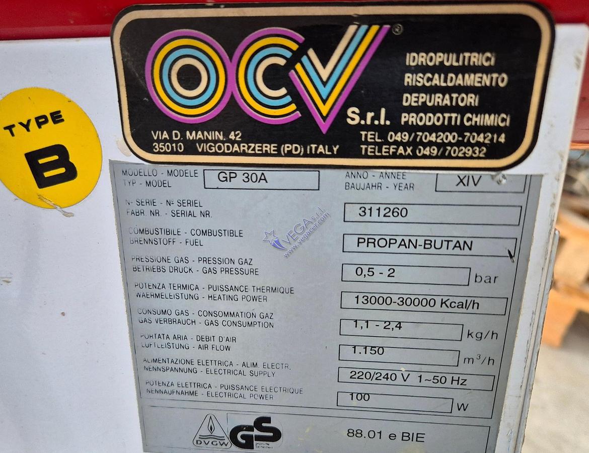Usato Gas unit heater OCV mod. GP30A