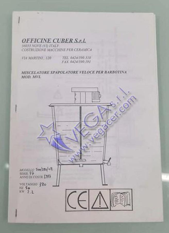 Usato Mixer OFFICINE CUBER in stainless steel with fiberglass tank