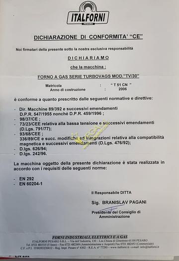 Usato Gas turbo kiln ITALFORNI