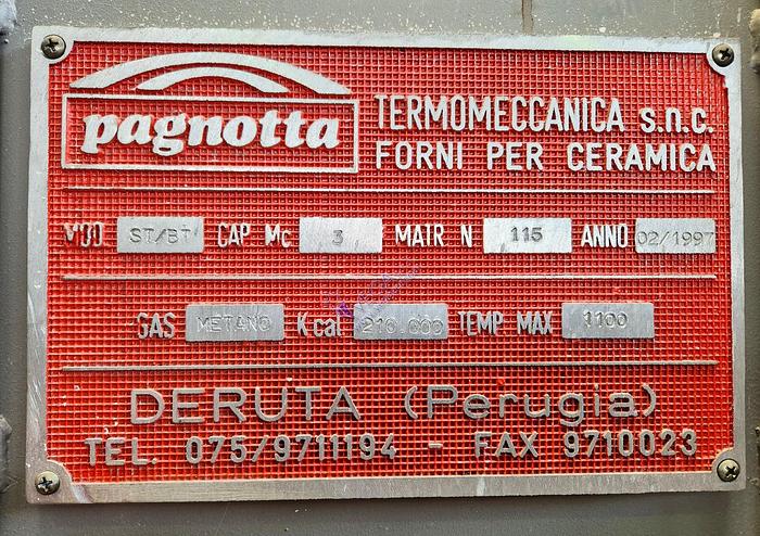 Usato Gas turbo kiln PAGNOTTA mod. SINCRO TURBO - ST/BT
