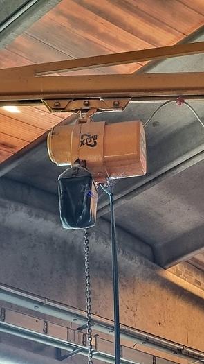 Usato Jib crane with KITO hoist 200 kg capacity