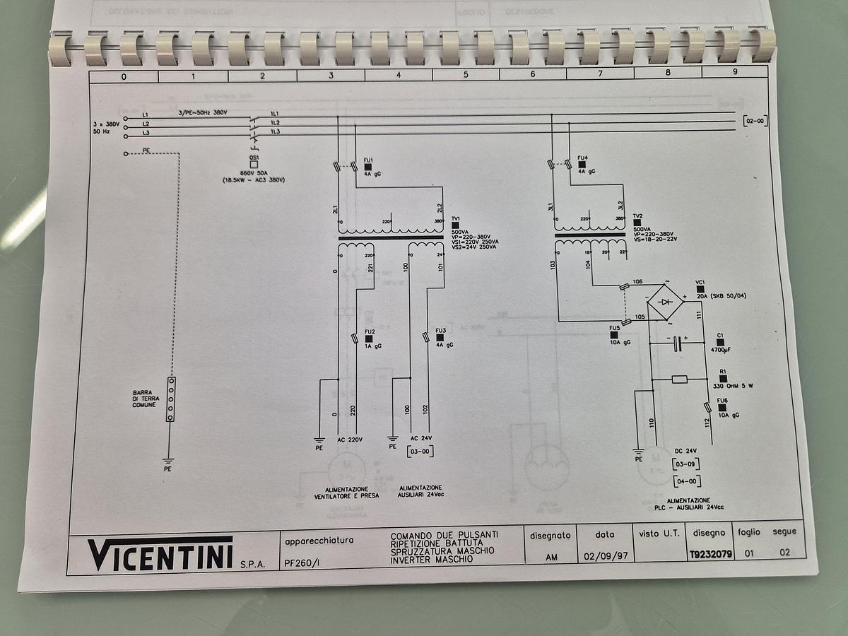Usato Rotary press for metal moulds VICENTINI mod. PF 260