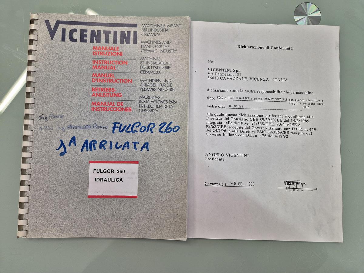 Usato Rotary press for metal moulds VICENTINI mod. PF 260