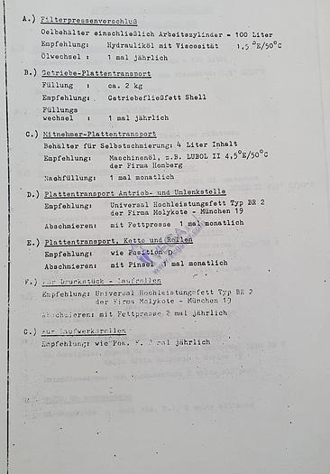 Usato Filterpress Rittershaus & Blecher 