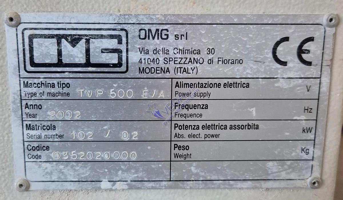 Usato Pneumatic vertical wire cutter OMG mod. TVP500E/A