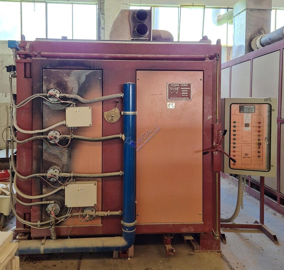 Usato Gas turbo kiln UMBRA FORNI mod. TURBO.FIRING.LINE - 4 m3, 1100°C