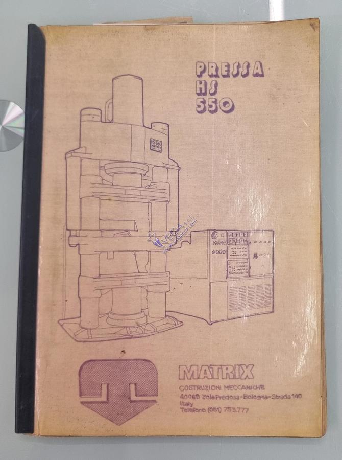 Usato Dry Press MATRIX mod HS 550 with double piston ( pressing from top and bottom ) for refactory pressing - pressing strength 550 Ton 