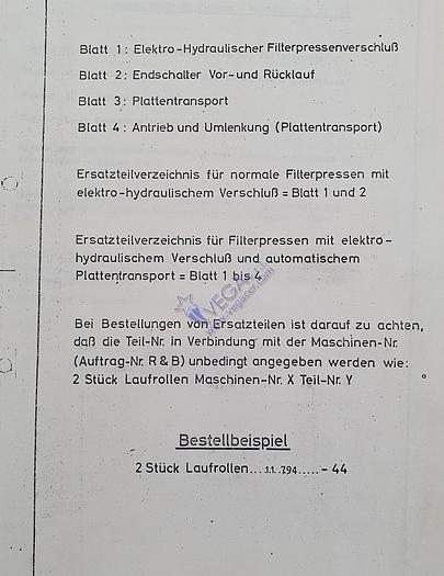 Usato Filterpress Rittershaus & Blecher 