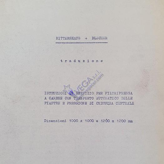 Usato Filterpress Rittershaus & Blecher 
