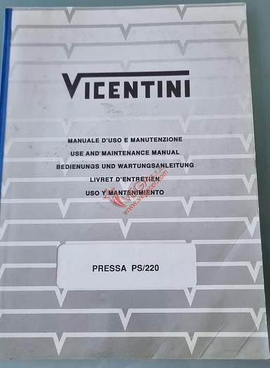 Used Undercut press  VICENTINI