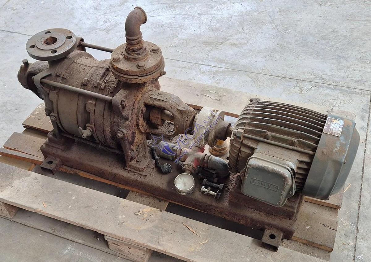 Usato Water vacuum pump SIHI - used for de-airing pugmill VICENTINI mod. PRIMATOR 350
