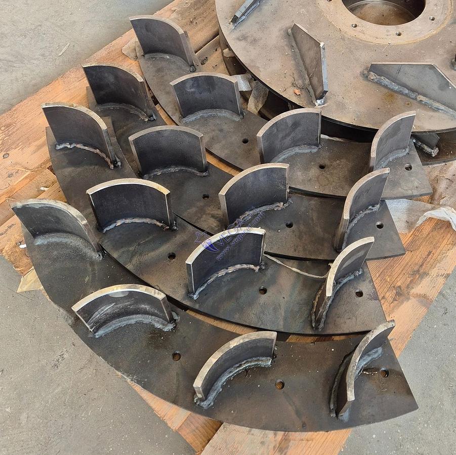 Fixed paddles spare part for heavy duty blunger VICENTINI mod. 1000