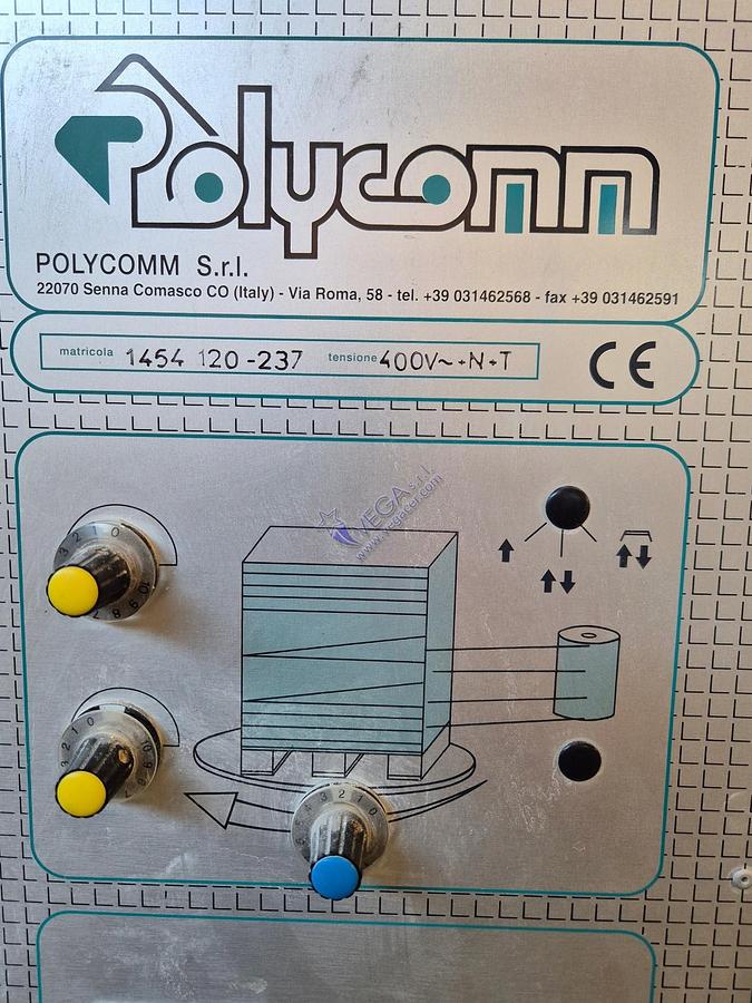 Usato Semi-automatic rotating table pallet wrapper POLYCOMM