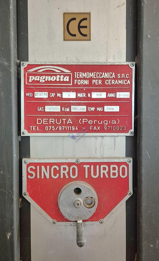 Usato Gas turbo kiln PAGNOTTA mod. STATFR