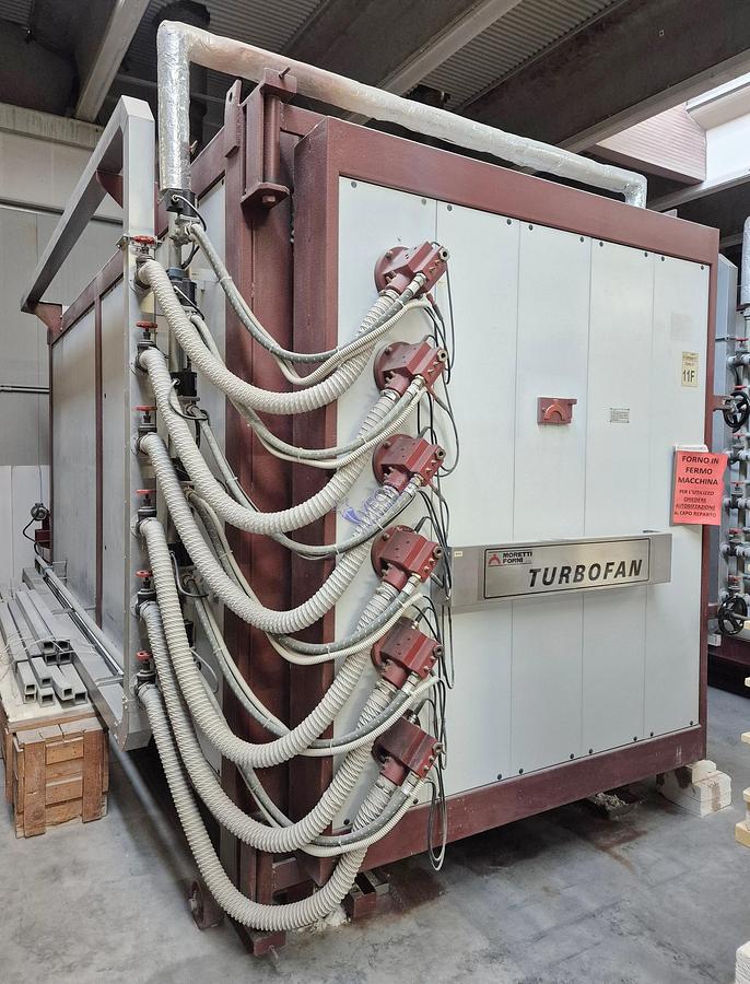 Usato Gas turbo kiln MORETTI mod. FRNA/6 - 6,2 m3, 1400°C
