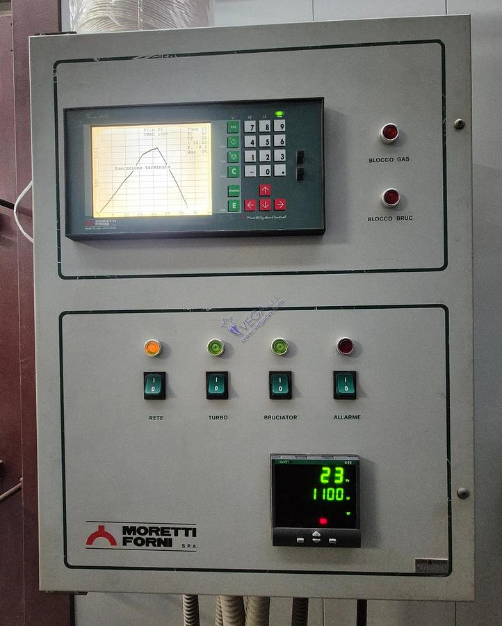 Usato Gas turbo kiln MORETTI mod. FRNA/6 - 6,2 m3, 1400°C