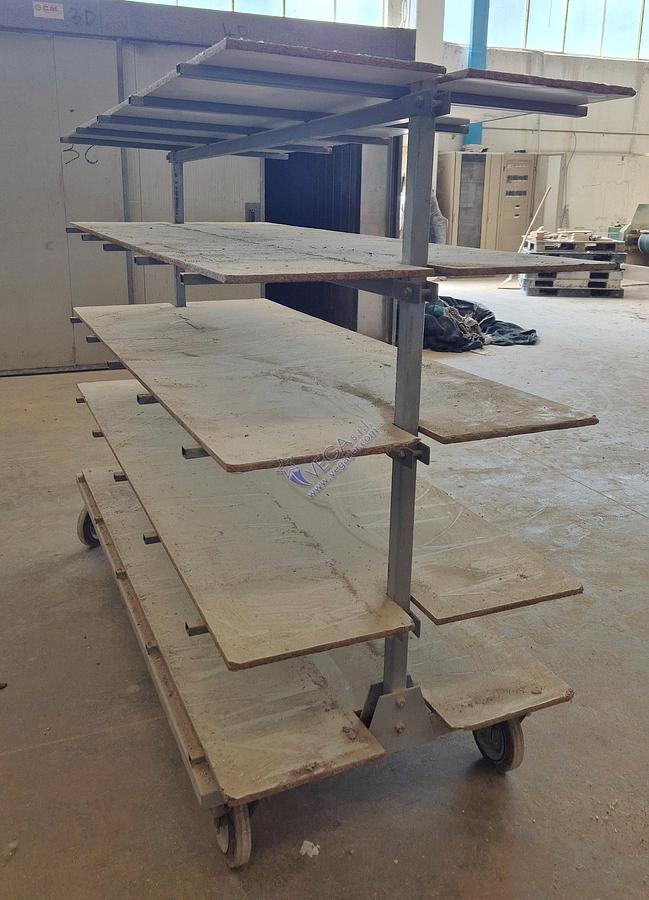 Usato Heavy trolleys for drying manufactured ceramic goods