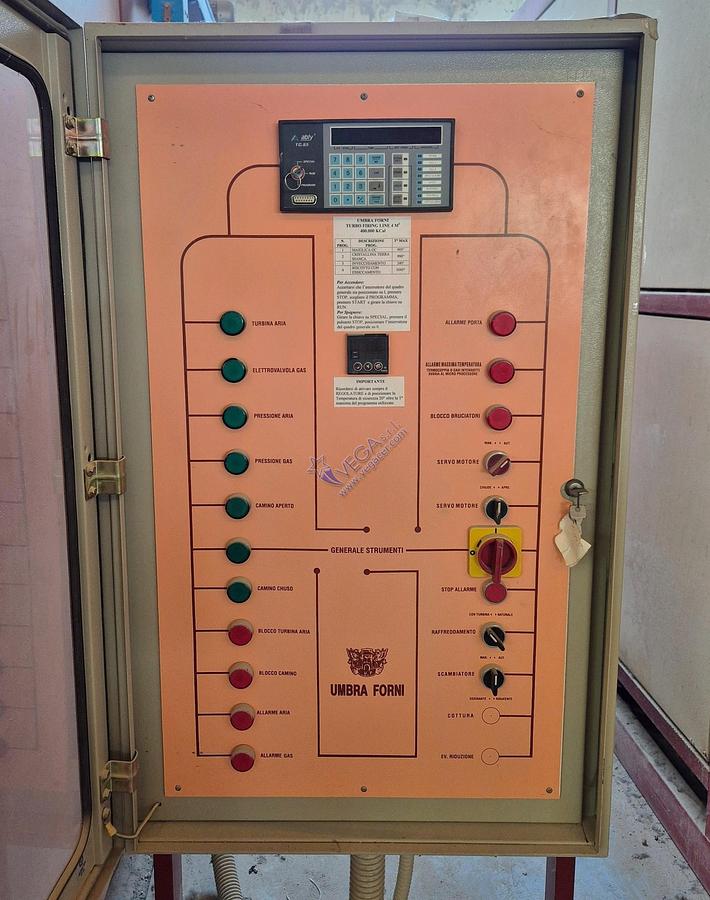 Usato Gas turbo kiln UMBRA FORNI mod. TURBO.FIRING.LINE - 4 m3, 1100°C