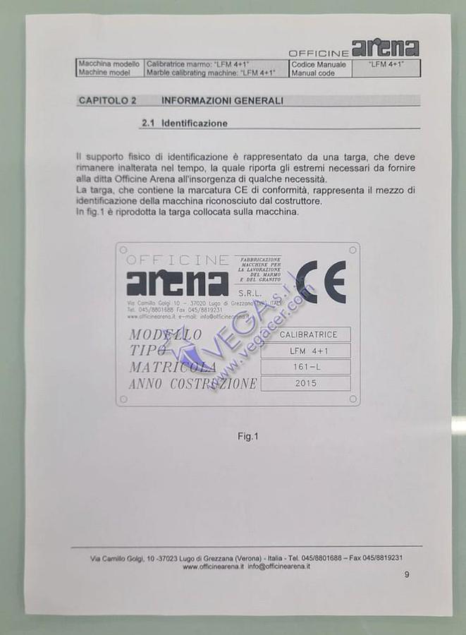 Usato Rectifying machine ARENA mod. LFM 4+1