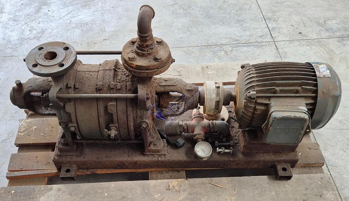 Usato Water vacuum pump SIHI - used for de-airing pugmill VICENTINI mod. PRIMATOR 350